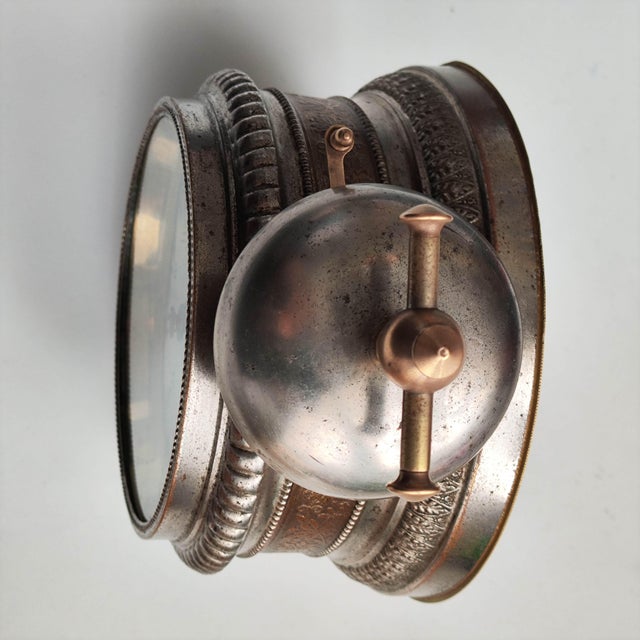 1890’s Japy Freres French Bronze Antique Mantel Alarm Clock For Sale - Image 6 of 8