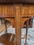 Brown Unique Edwardian Antique Satinwood 2-Tier Parlour Side Table W/ Hand Painted Floral Garlands & Center Display For Sale - Image 8 of 9