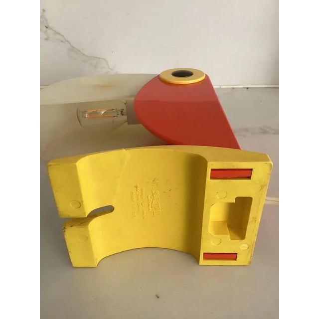 Italian Orange Toucan Bird Table Lamp from Otf Oldtimer Ferrari, 1960s For Sale - Image 6 of 8