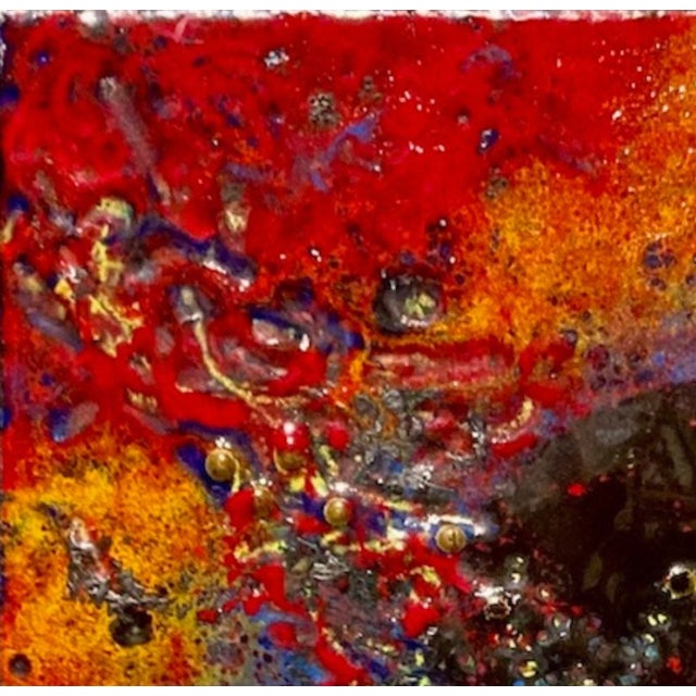 "Cosmic Explosion" Original Painting, Framed For Sale - Image 9 of 9