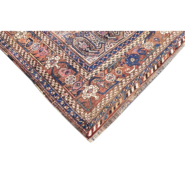 Textile Antique Afshar Rug 5'2'' x 6' For Sale - Image 7 of 12