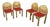 Postmodern Dining Chairs by Arno Votteler, 1980s, Set of 4 For Sale