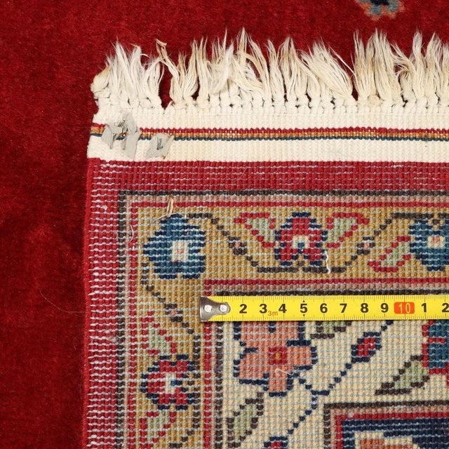 Red Gherla Cotton & Wool Rug, Romania For Sale - Image 8 of 9
