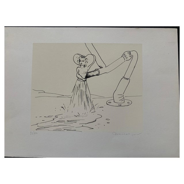 Marcel Jean, Surrealist Composition, 1960s, Lithograph For Sale