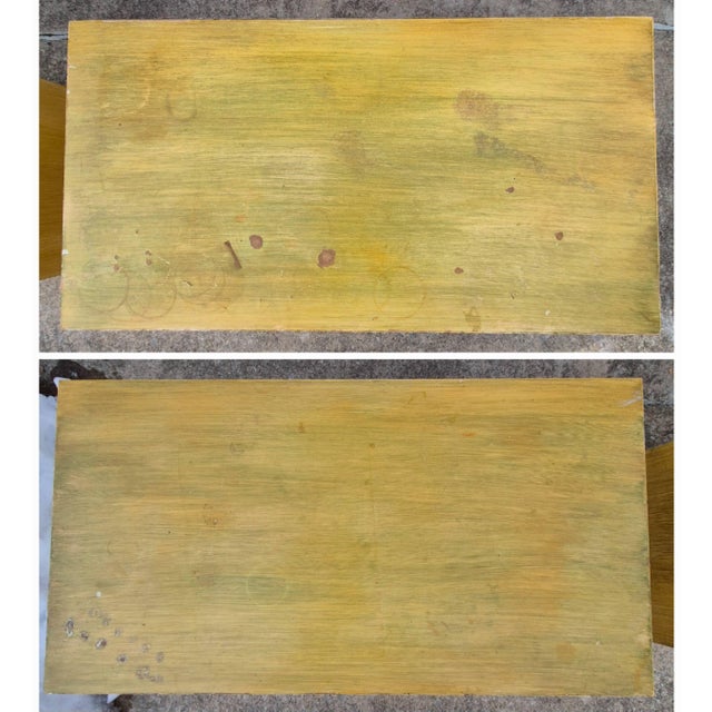 Wood Mid 20th Century y 3-Drawer Chests Dressers Night Stands, Manner Dorothy Draper & T.H. Robsjohn-Gibbings - A Pair For Sale - Image 7 of 14