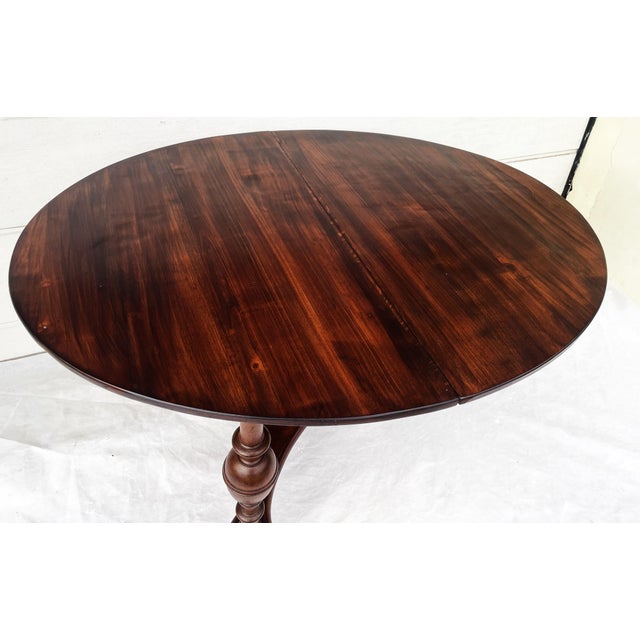 19th-Century Victorian Oval Tripod Table For Sale - Image 17 of 18