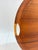 Vintage Danish Modern Round Teak Serving Tray With Cutout Handles, Marked Fh Denmark For Sale - Image 13 of 13