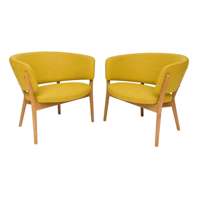 Vintage Nanna & Jørgen Ditzel Model 83 Danish Modern Lounge Chairs (Pair) For Sale