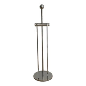 Modernist Chrome Fireplace Tools Set