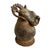 Tribal Antique Bronze Benin African Ram Head Sculpture For Sale - Image 3 of 10