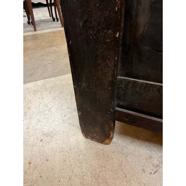 Late 1700’s Oak English Dowry Chest For Sale - Image 9 of 12