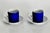 Ceramic Vintage Otagiri Espresso Cups and Saucers in Contemporary Frost Blue, 4 Pieces For Sale - Image 7 of 12