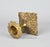 Shabby Chic Antique French Solid Brass Repousse Floral Candlestick Holder For Sale - Image 3 of 6