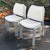 Set of 6 STUA Stackable GAS Chair by Jesús Gasca A light aluminum frame with molded white seats and backs. Stackable and...