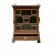 Antique George III Oak Specimen or Valuables Cabinet With Lion's Head Mounts For Sale - Image 4 of 12