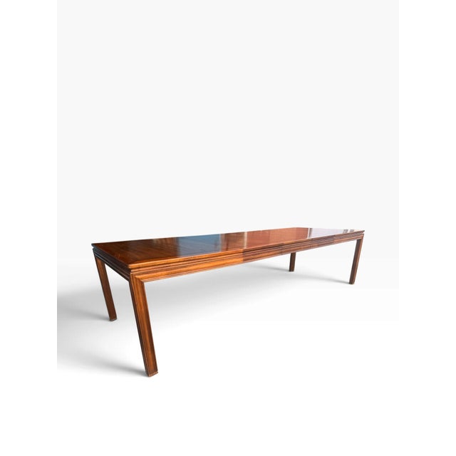 Mid-Century John Widdicomb Walnut Expandable Dining Table With 3 Leaves For Sale In Boston - Image 6 of 17