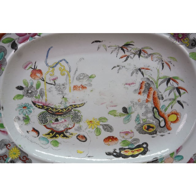 Antique Stephan Folch Masons Ironstone Imari Style China Serving Platters Dish - Set of 4 For Sale - Image 11 of 16