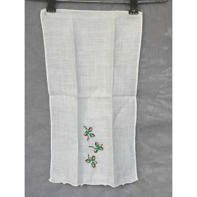 1950s Decorative Linen Fingertip Towels a Pair Chairish