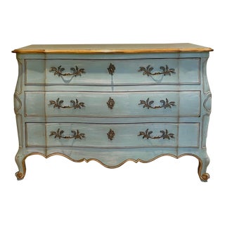 Vintage John Widdicomb Serpentine Front French Commode For Sale