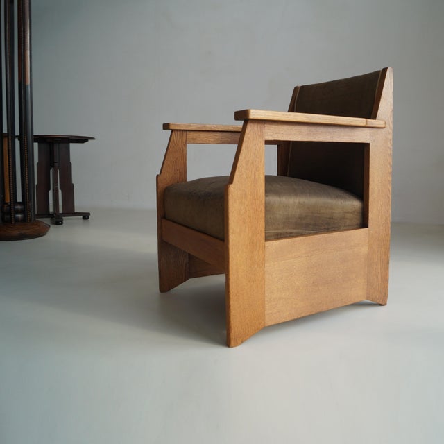 Dutch Art Deco Hague School Armchair by Hendrik Wouda for Pander, 1924 For Sale - Image 12 of 18