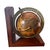 Brown Vintage Italian Mid-Century Globe Book Ends Traditional Victorian Edwardian Old World Walnut For Sale - Image 8 of 11