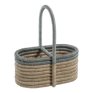 Laloma Coiled Rattan & Abaca Utensil / Wine Caddy