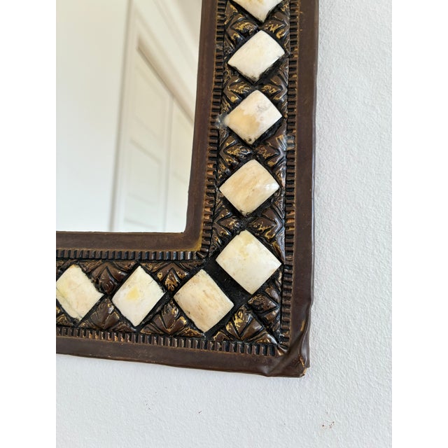 Vintage Moroccan Moorish Wall Mirror For Sale - Image 6 of 10