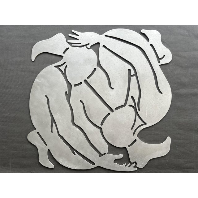 Stephen Littlefield, Orlando Sculpture Plaque, 1980s, Aluminum For Sale - Image 10 of 10