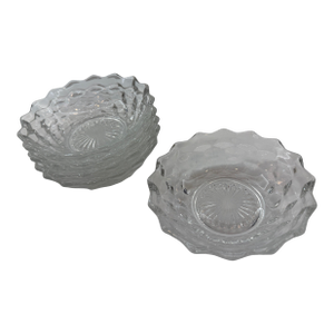 Early 20th Century Fostoria Pattern American Clear 5" Bowls - Set of 6