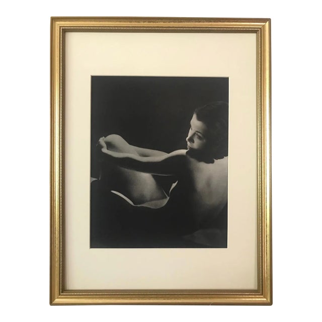Original Vintage Art Deco Photo Gravure of a Female Nude by John Everard Circa 1930 For Sale