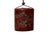 Vintage Red Lacquer Inro Koi Fishes Netsuke Wood Stack Case Deco For Sale - Image 4 of 11