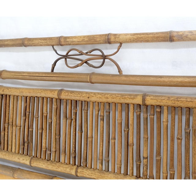 Mid 20th Century Pair of Japanese Modern Bamboo Room Dividers Screens Decorative Panels Wall Art For Sale - Image 5 of 11