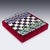 Indian Silver and Enamel Chess Set with Silk and Velvet Board, Jaipur, 1950s, Set of 33 For Sale - Image 3 of 18