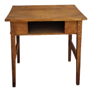 Early 20th Century Reclaimed Farmhouse Wood Desk For Sale