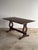 Traditional Vintage Old World Architectural Oak Trestle Dining Table For Sale - Image 3 of 13