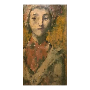 David Aronson, Modernist Encaustic Painting Portrait Boston Expressionist