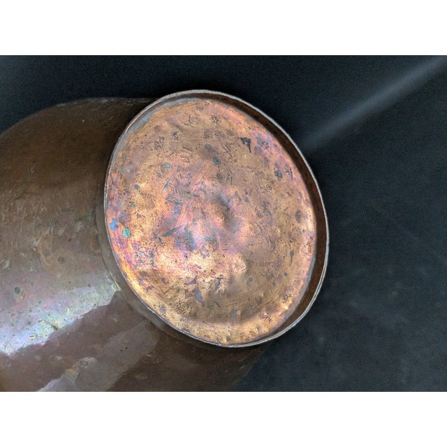 Antique Galvanized Steel & Copper Water Jug Pitcher Double Spout 14" For Sale - Image 9 of 9