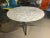 Designed by Florence Knoll in the 1960's, this sleek, modern dining table has a steel chrome plated base and gorgeous...