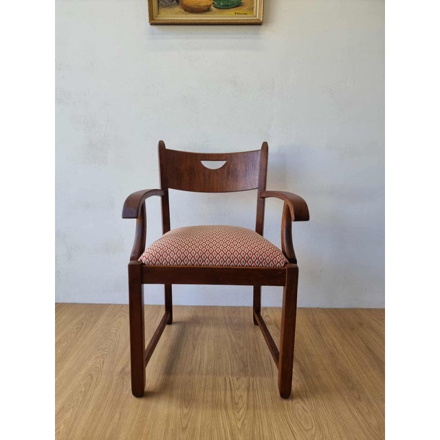 Oak Office Chair, 1950s For Sale - Image 13 of 18