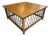 Vintage Philippine Rattan & Bamboo Lattice Coffee Table – 32” Square For Sale