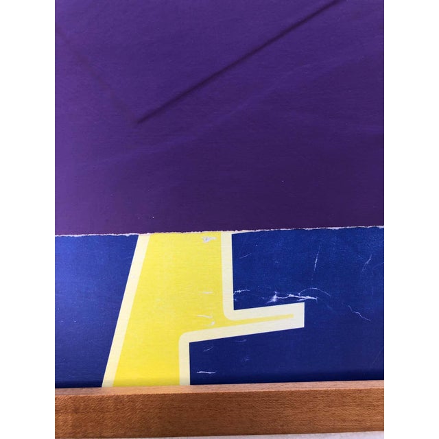 Purple William Finlayson Jr. Original Abstract Mixed Media Painting, 2019 For Sale - Image 8 of 10