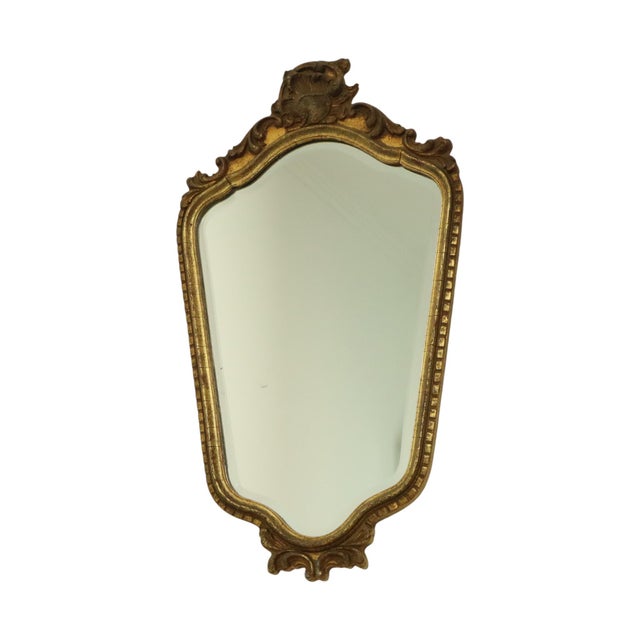 Mid-Century Gold Leaf Mirror from Deknudt, 1950s For Sale - Image 10 of 17