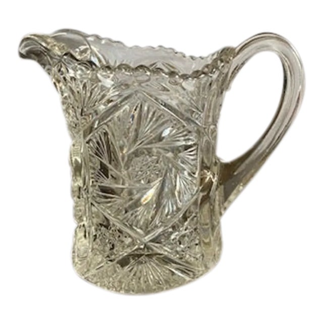 1940s Vintage Crystal Pitcher For Sale