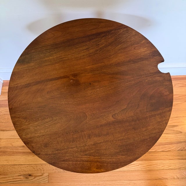 Contemporary West Elm Cast Metal Legs "Neat Cord" Side Table For Sale - Image 3 of 9