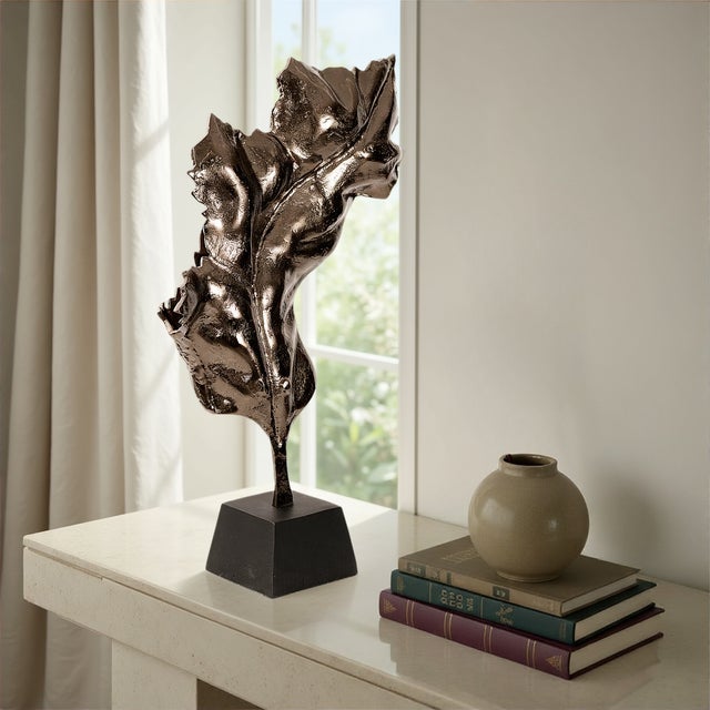 Whispering Leaf Sculpture For Sale - Image 10 of 11