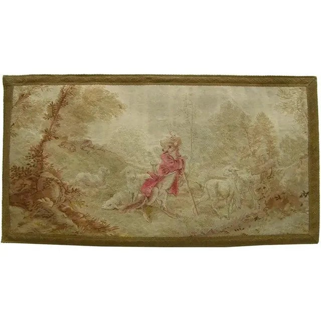 French 1900 Antique French Aubusson Tapestry For Sale - Image 3 of 8