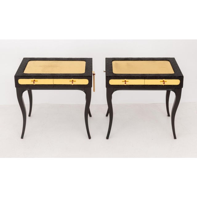 Contemporary Koket "Exotica" Nightstands, Pair For Sale - Image 3 of 14