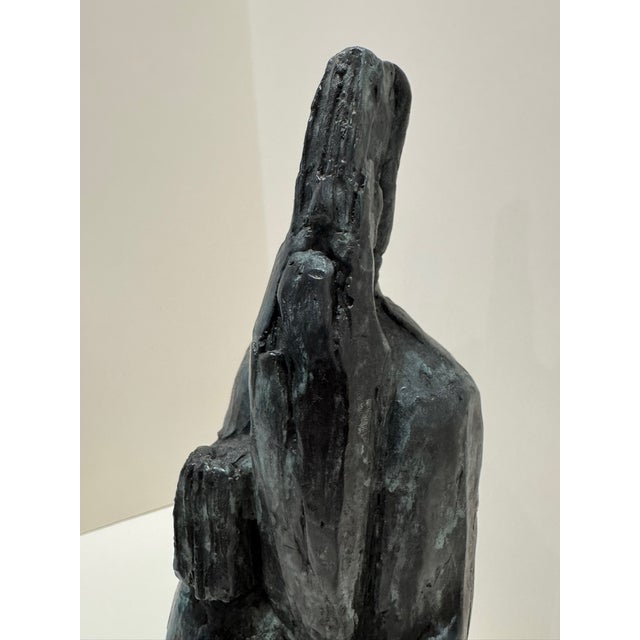 Bronze Mid 20th Century Larry Mohr Bronze Abstract Figurative Sculpture on Marble Base | Signed Estate Piece For Sale - Image 8 of 15