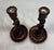 Wood Pair Antique 19th Century Barley Twist English Wood Candlesticks Candle Holders For Sale - Image 7 of 12