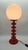 Red Space Age Table Lamp, GDR, 1970s For Sale - Image 8 of 15